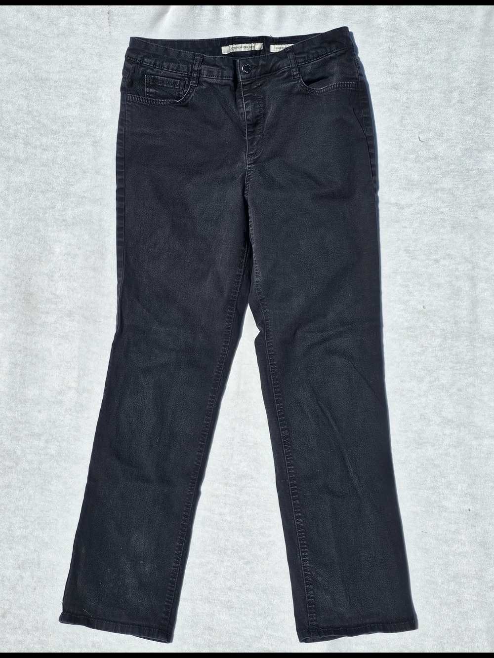 Jones New York Women's Black Straight-Leg Jeans